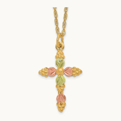 Black Hills Gold Cross Necklace