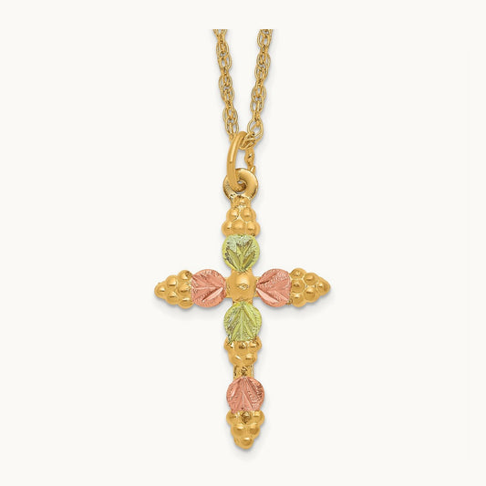 Black Hills Gold Cross Necklace