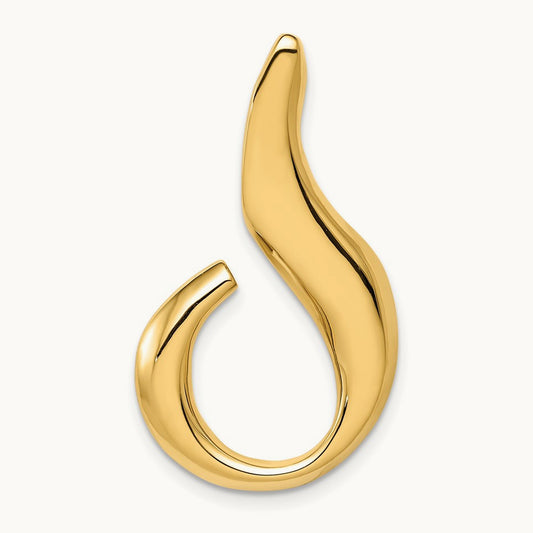 Fits up to Regular and Fancy Omega Slide — 14K Yellow Gold