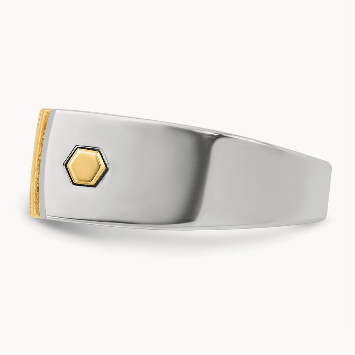 IBGoodman Men's Diamond Complete Ring, 14K Two-tone