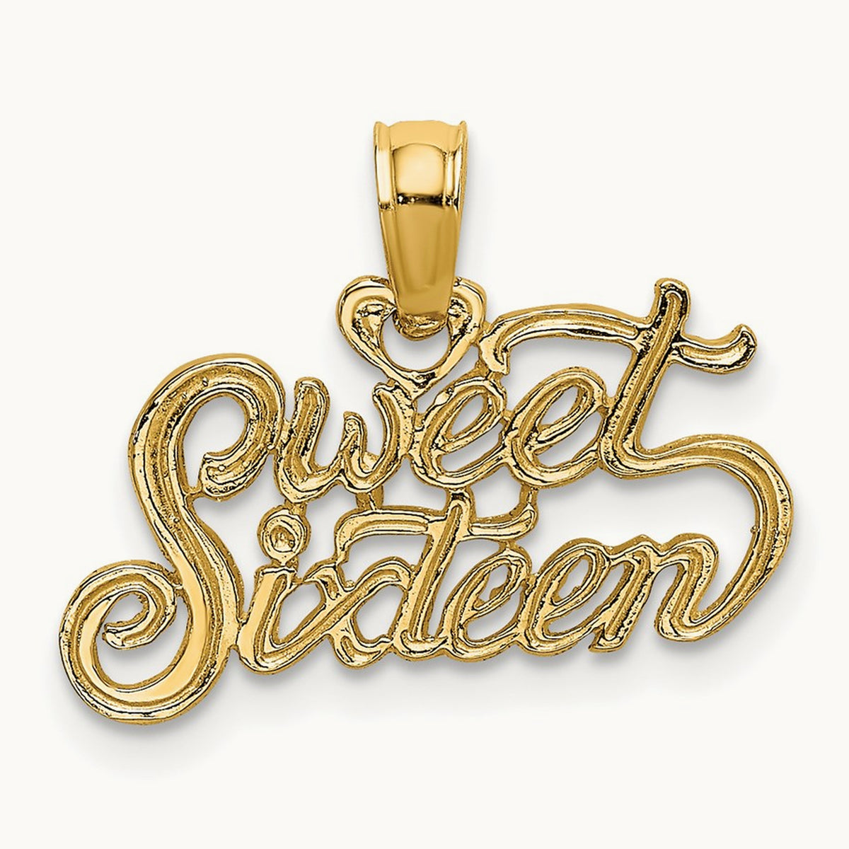 SWEET SIXTEEN Charm, 14K