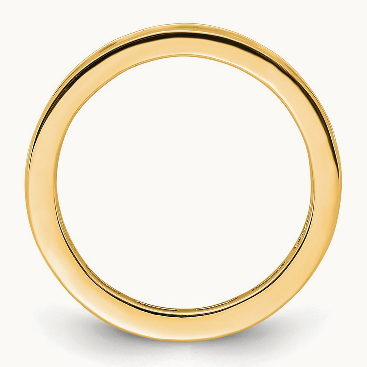 Polished Channel Set Diamond Eternity Band, 1.00 ct tw — 14K Yellow Gold