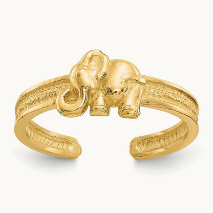 Elephant Toe Ring, 14K