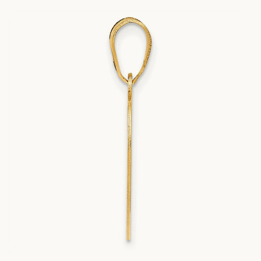 Infinity FOREVER Laser Cut Charm Heart Pendant, 14K