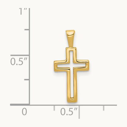 Cross Charm, 14K