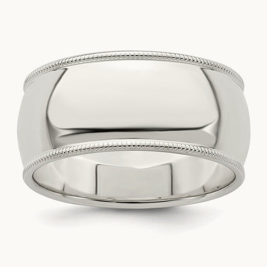 Half Round Milgrain Band — photo set
