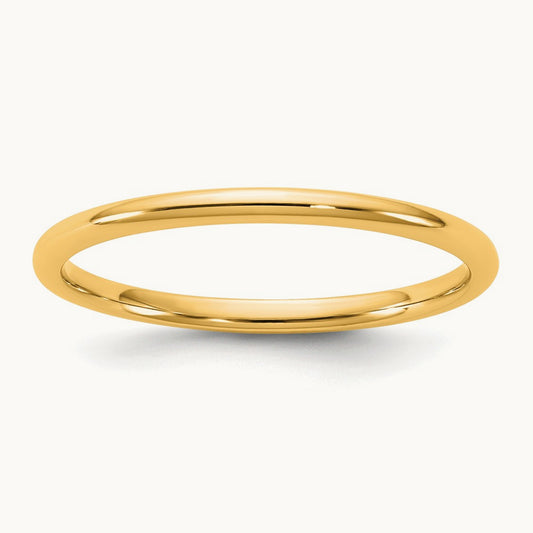 Lightweight Comfort Fit Band, 1.5mm, 10K Yellow Gold