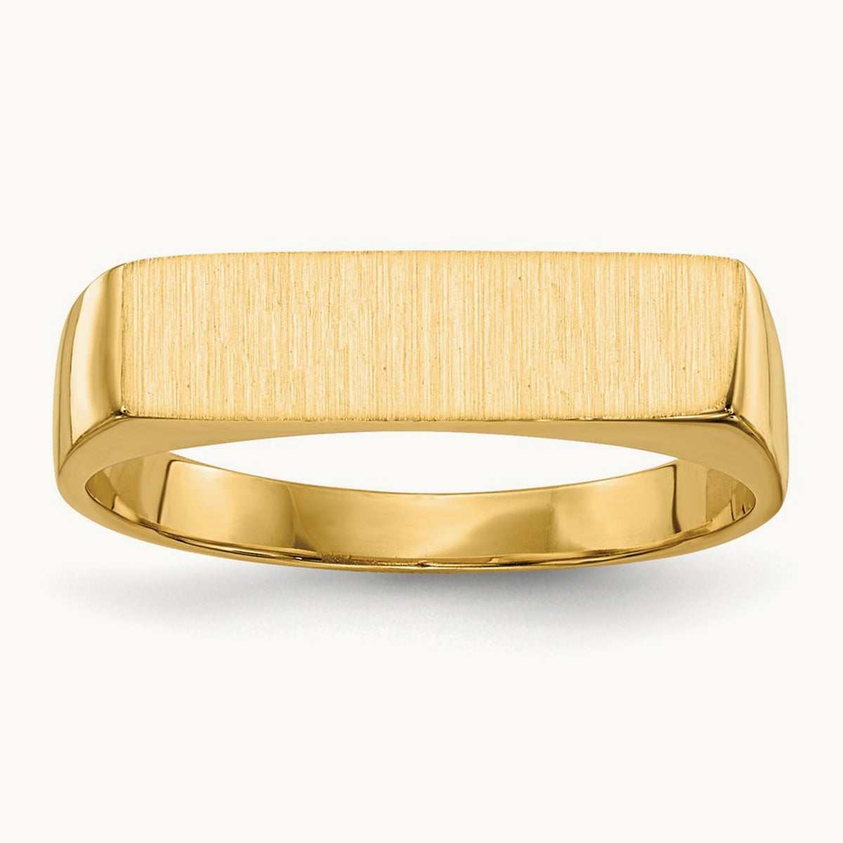 16.5x5. Closed Back Signet Ring, 0mm, 14K