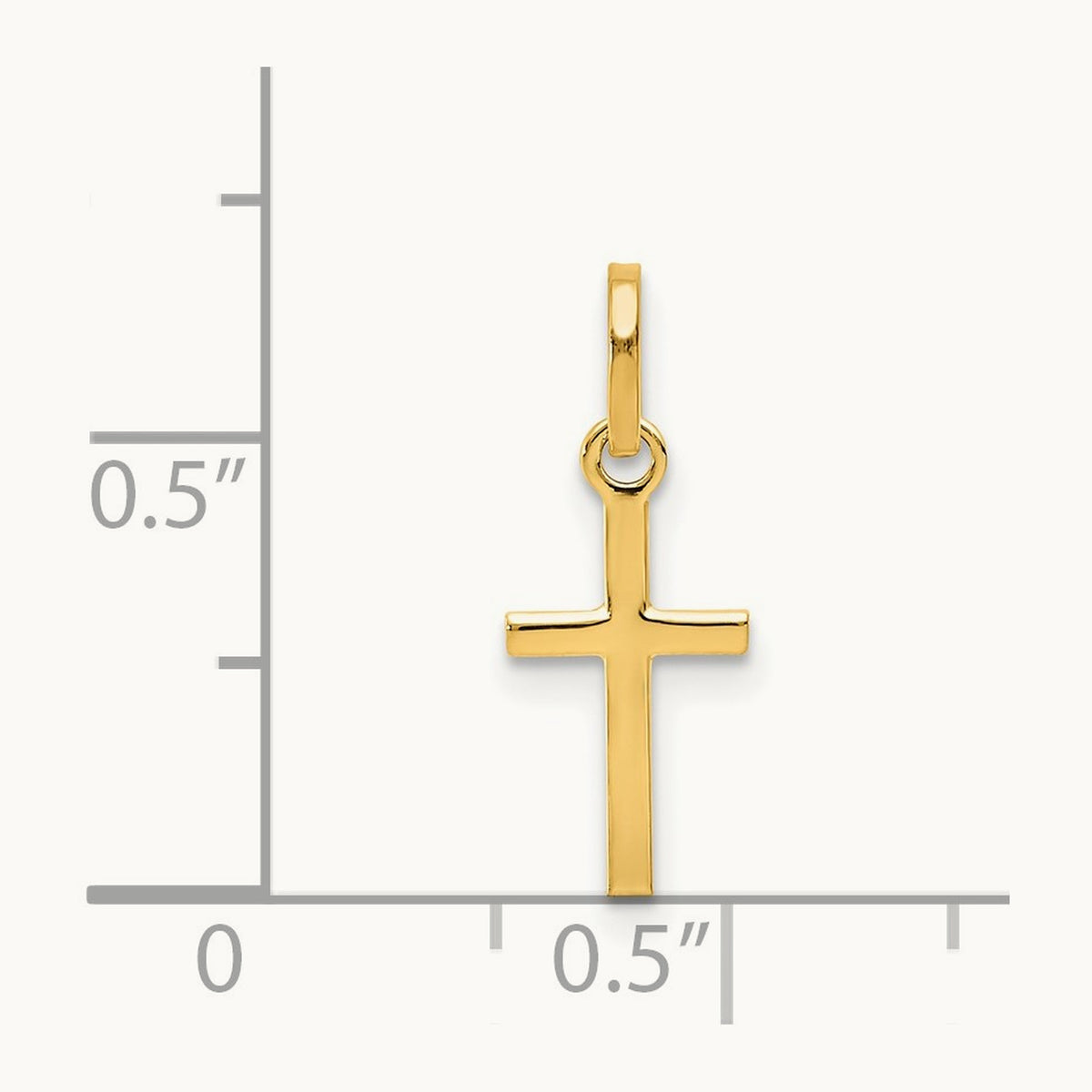 Small Cross Charm — 19mm