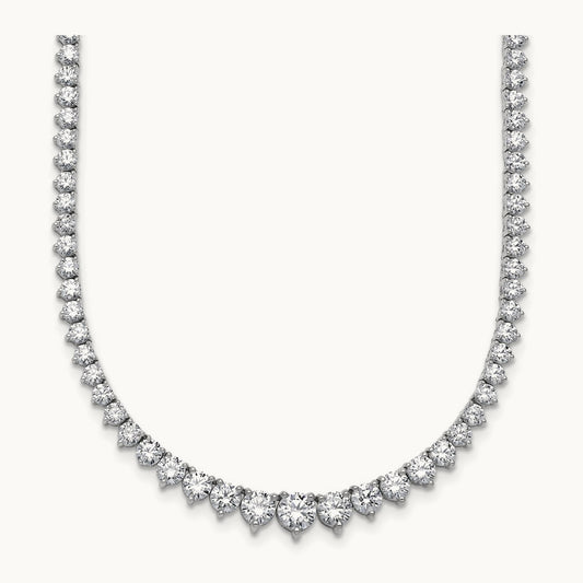 Graduated Tennis Necklace, 11.00 ct tw Lab-Grown Diamond