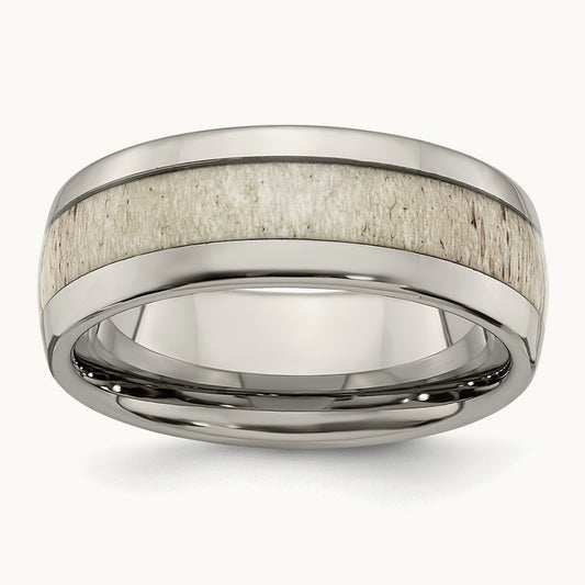 Polished with Antler Inlay Band — photo set