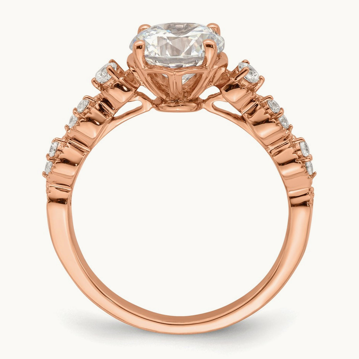 Round Semi-Mount Engagement Ring, 1.50 ct tw
