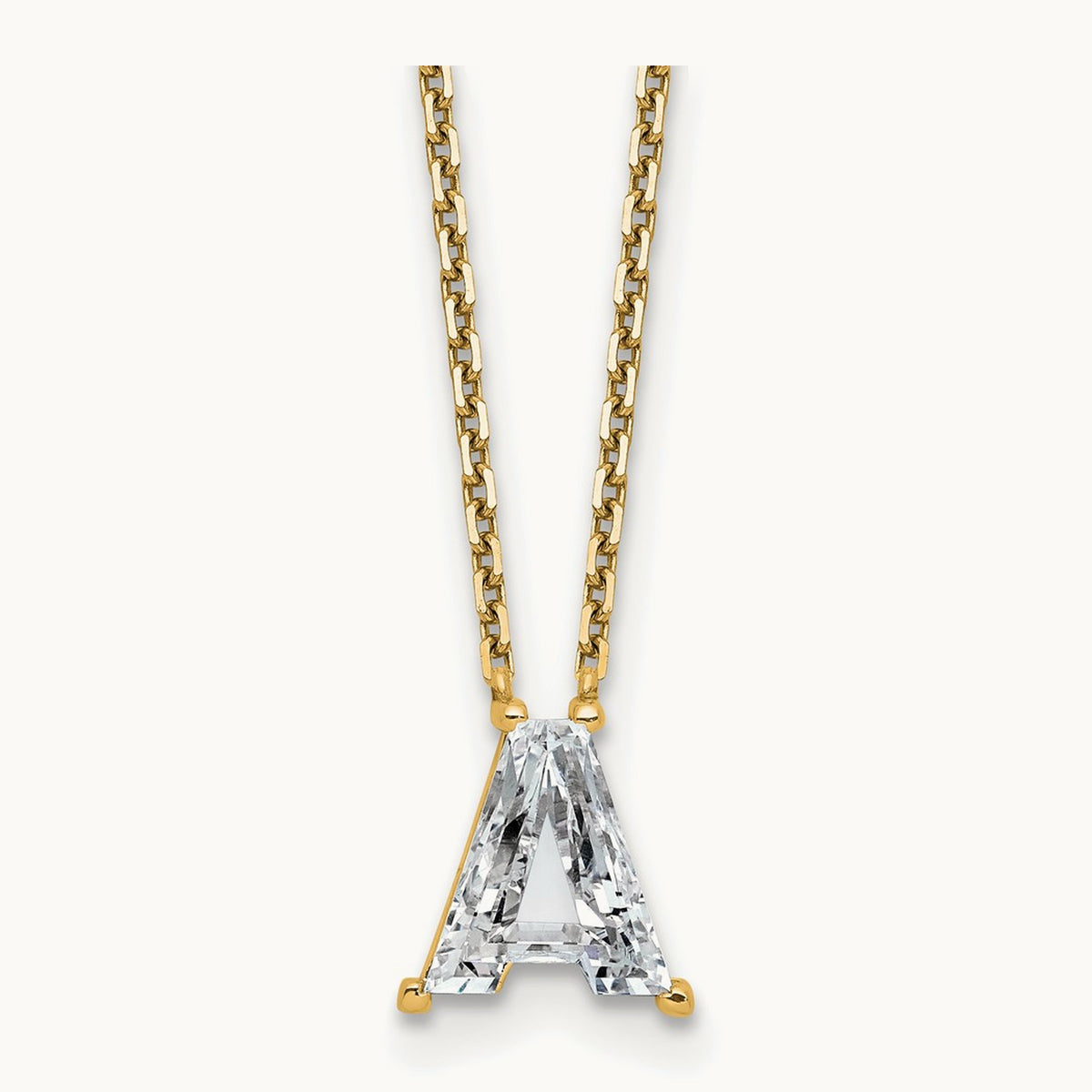 Initial Necklace, 1 1/4-2 1/3 ct Lab-Grown Diamond