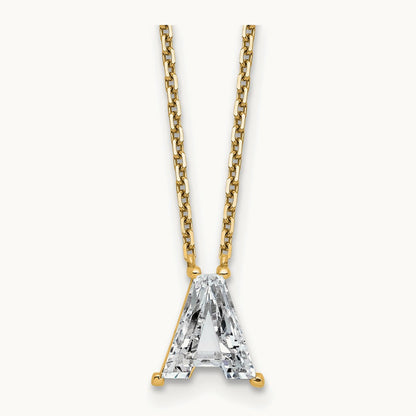 Initial Necklace, 1 1/4-2 1/3 ct Lab-Grown Diamond