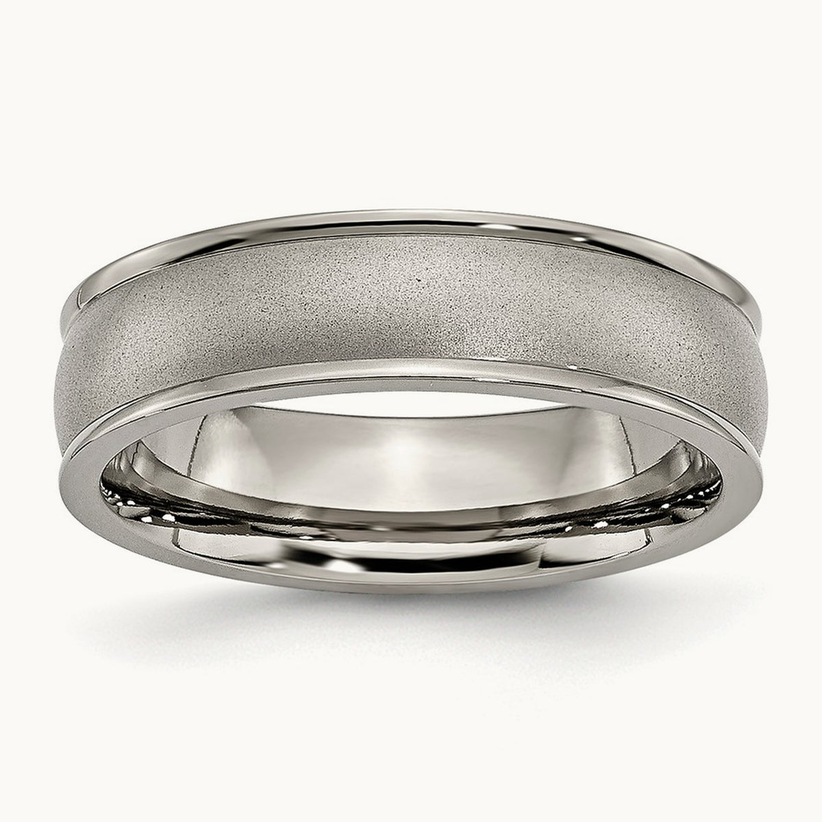 Brushed Center Ridged Edge Band — photo set (2)