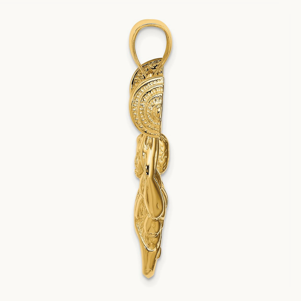 Bodybuilder Pendant, 14K