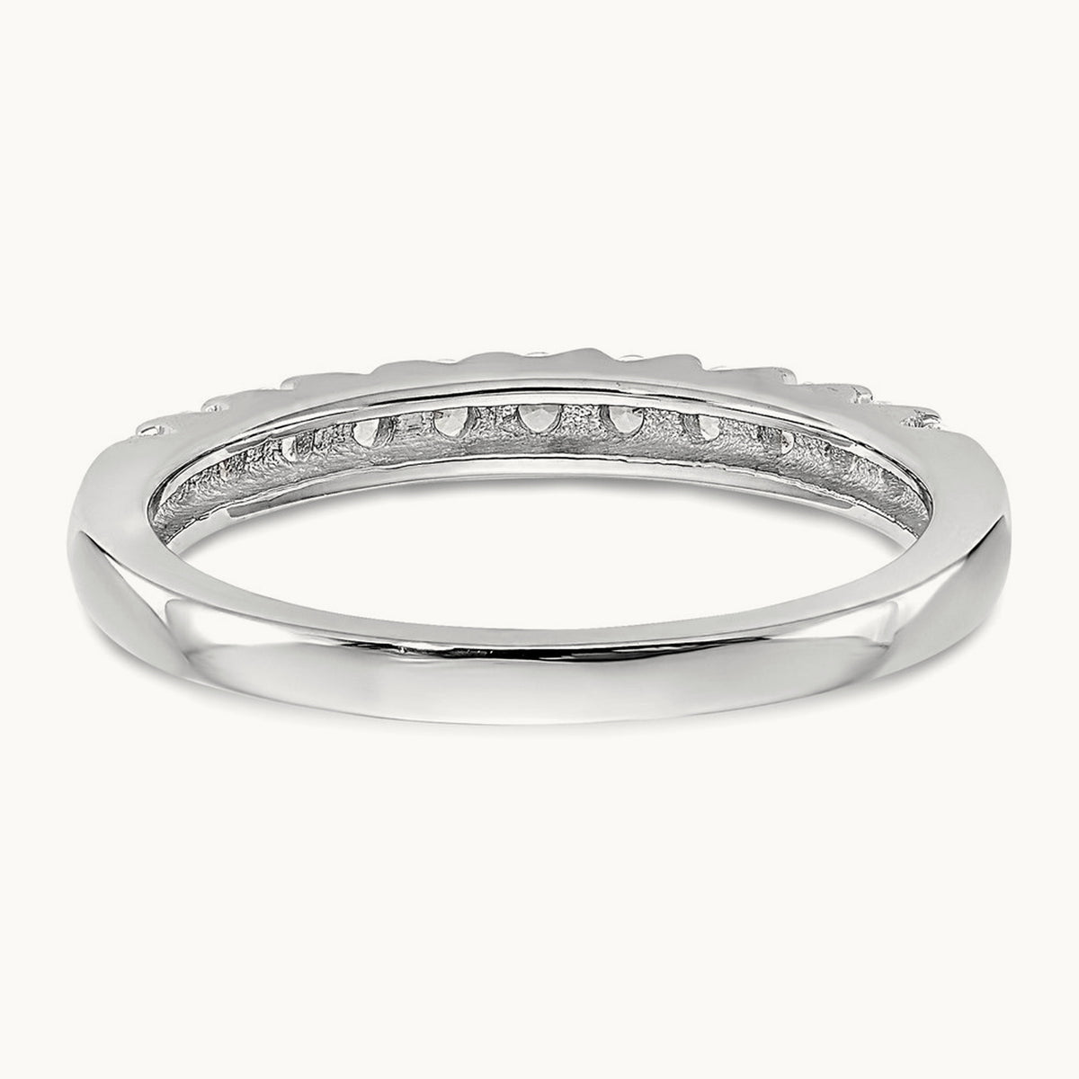 Lab-Grown Diamond Band — 14K White Gold, 7