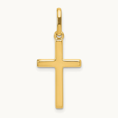 Hollow Cross Pendant, 14K