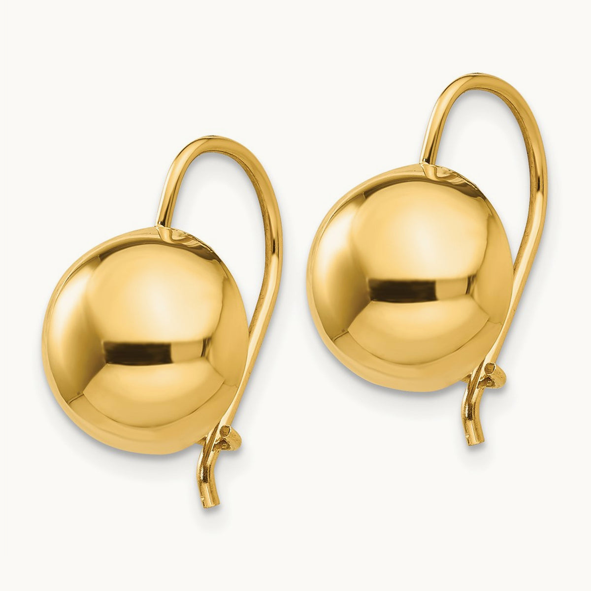 Hollow Half Ball Earrings — 10.50mm