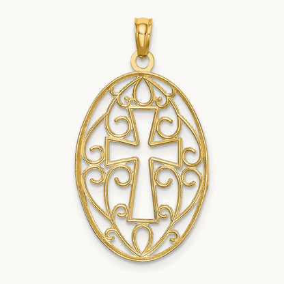 w/ Beaded Filigree Cross Charm — photo set