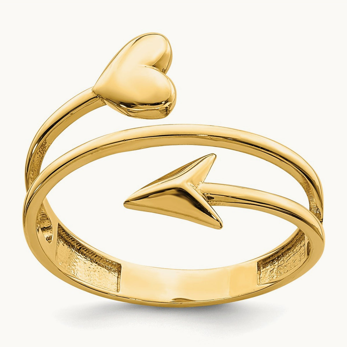 Heart and Arrow Ring, 14K