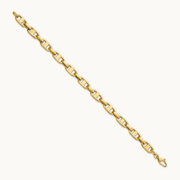 Fancy 8.5in Link Bracelet, 14K