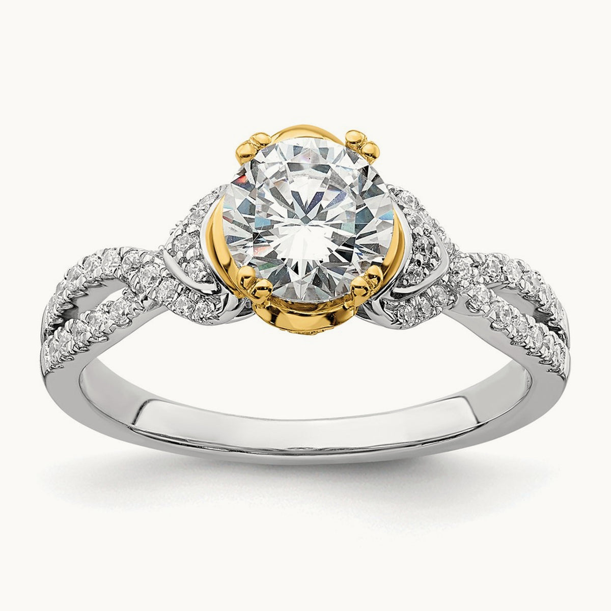 Round Semi-Mount Engagement Ring, 1.00-1.50 ct tw