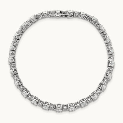 Round & Oval Tennis Bracelet, 11.00 ct tw Lab-Grown Diamond