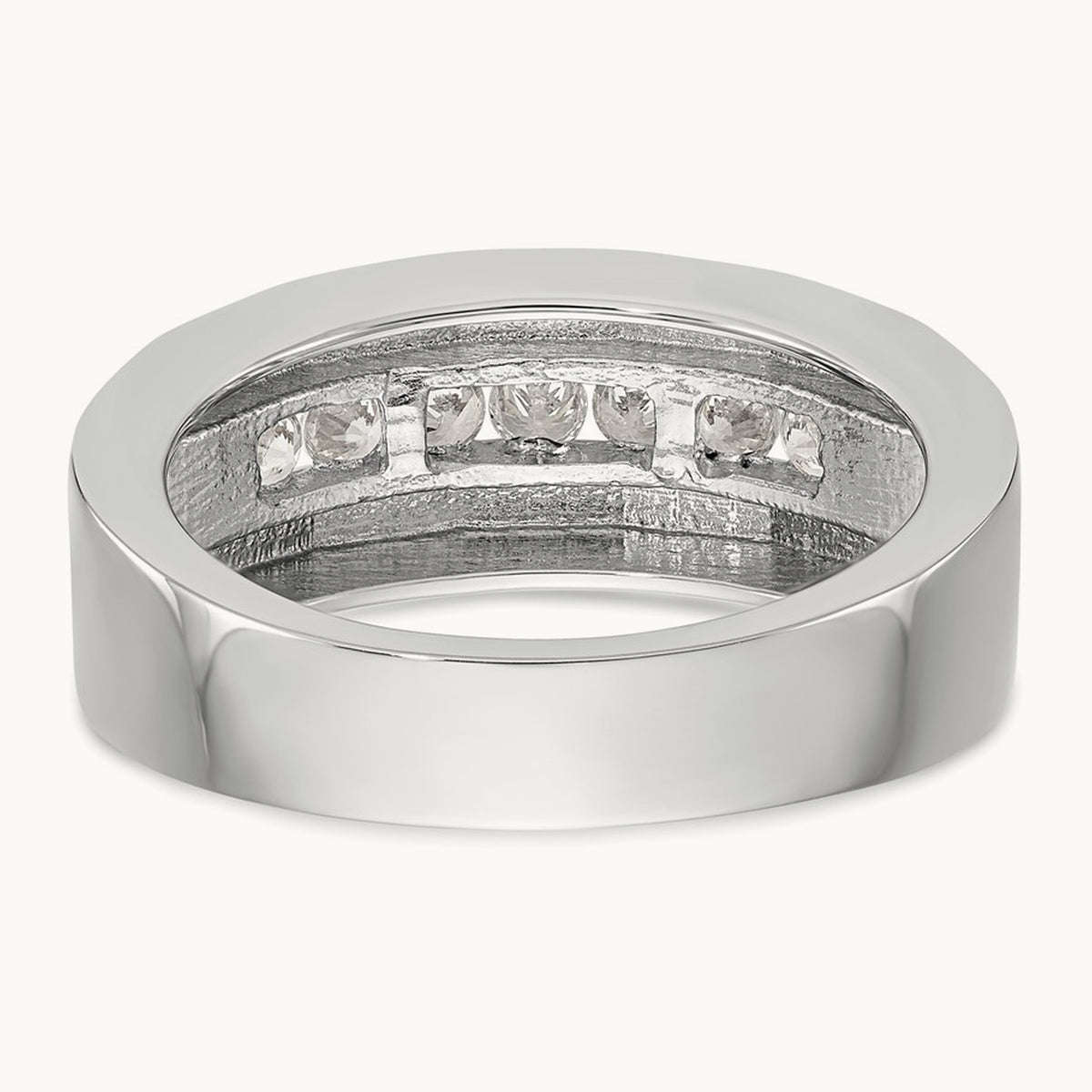 Diamond Men's Band, 14K White Gold