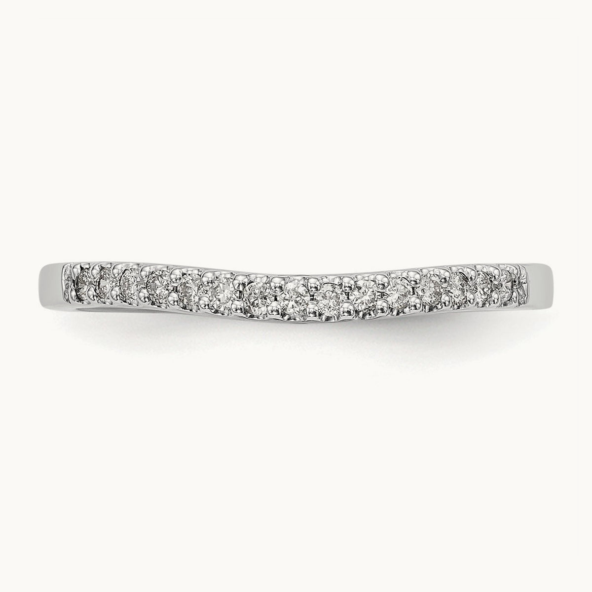 Diamond Wedding Band, 14K White Gold