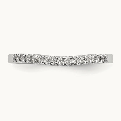Diamond Wedding Band, 14K White Gold