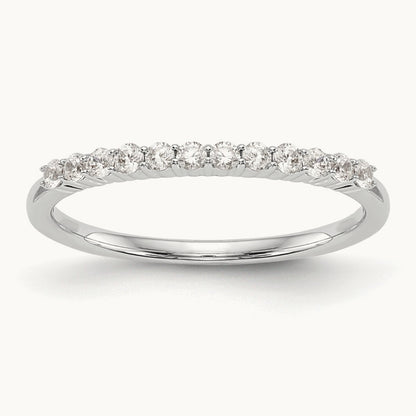 Diamond Wedding Band, 14K White Gold
