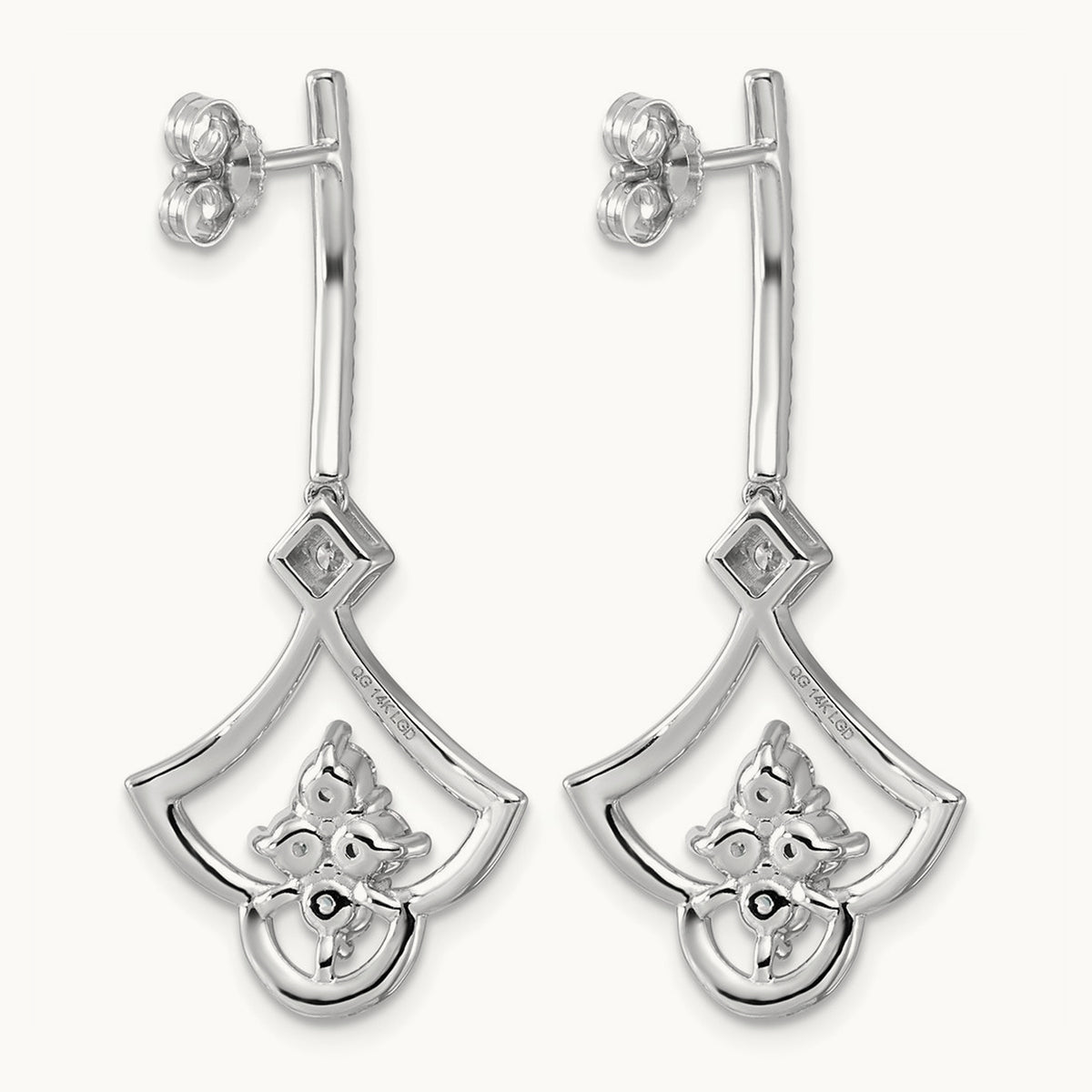 Post Dangle Earrings, 1.00-1.50 ct tw Lab-Grown Diamond