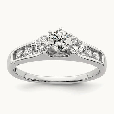 Engagement Ring, 5/8 ct Lab-Grown Diamond