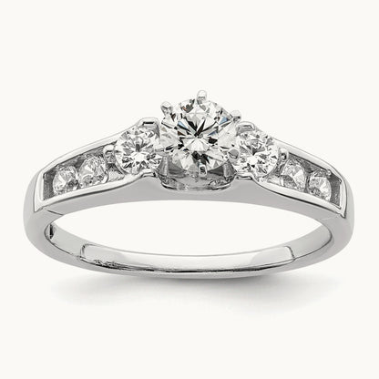 Engagement Ring, 5/8 ct Lab-Grown Diamond