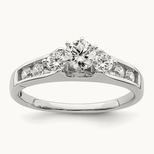 Engagement Ring, 5/8 ct Lab-Grown Diamond
