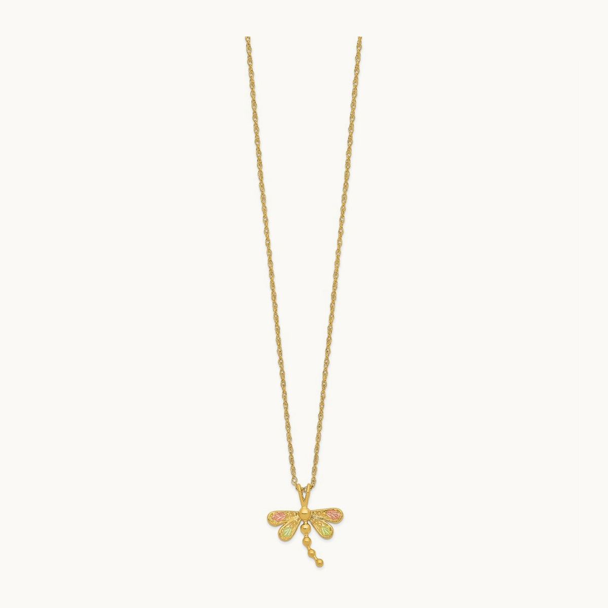 Black Hills Gold Dragonfly Necklace