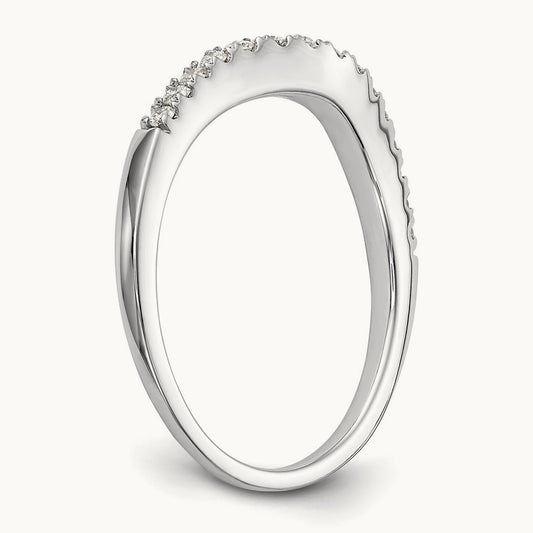 Diamond Wedding Band, 14K White Gold