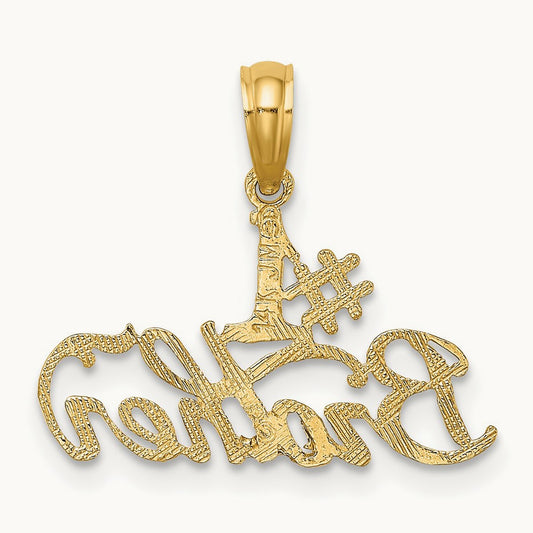 #1 BROTHER Charm, 14K