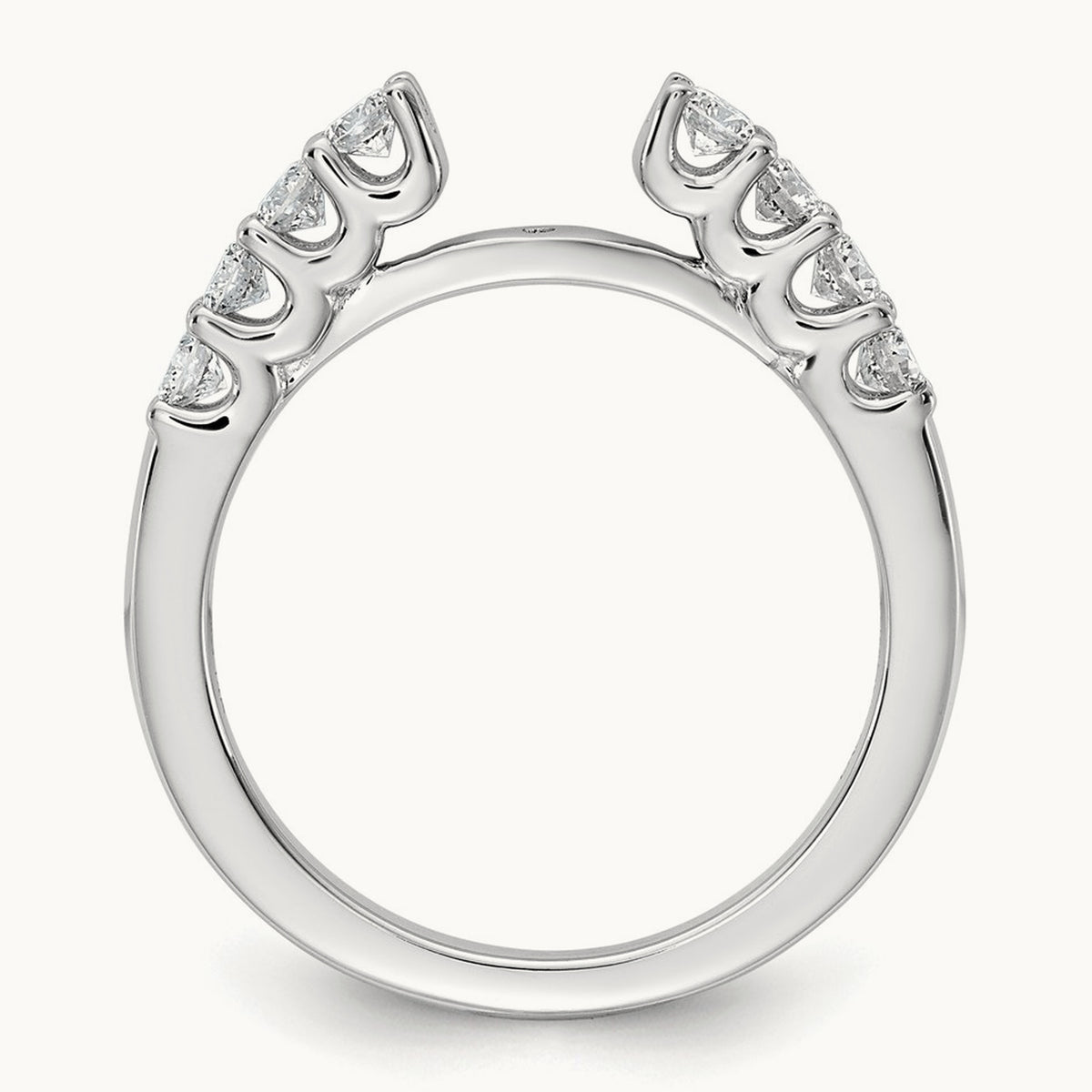 Semi-Mount Peg Set Engagement Ring, 0.50 ct tw Lab-Grown Diamond