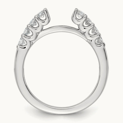 Semi-Mount Peg Set Engagement Ring, 0.50 ct tw Lab-Grown Diamond