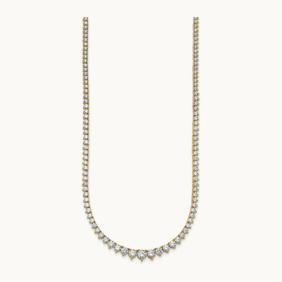Graduated Tennis Necklace, 11.00 ct tw Lab-Grown Diamond