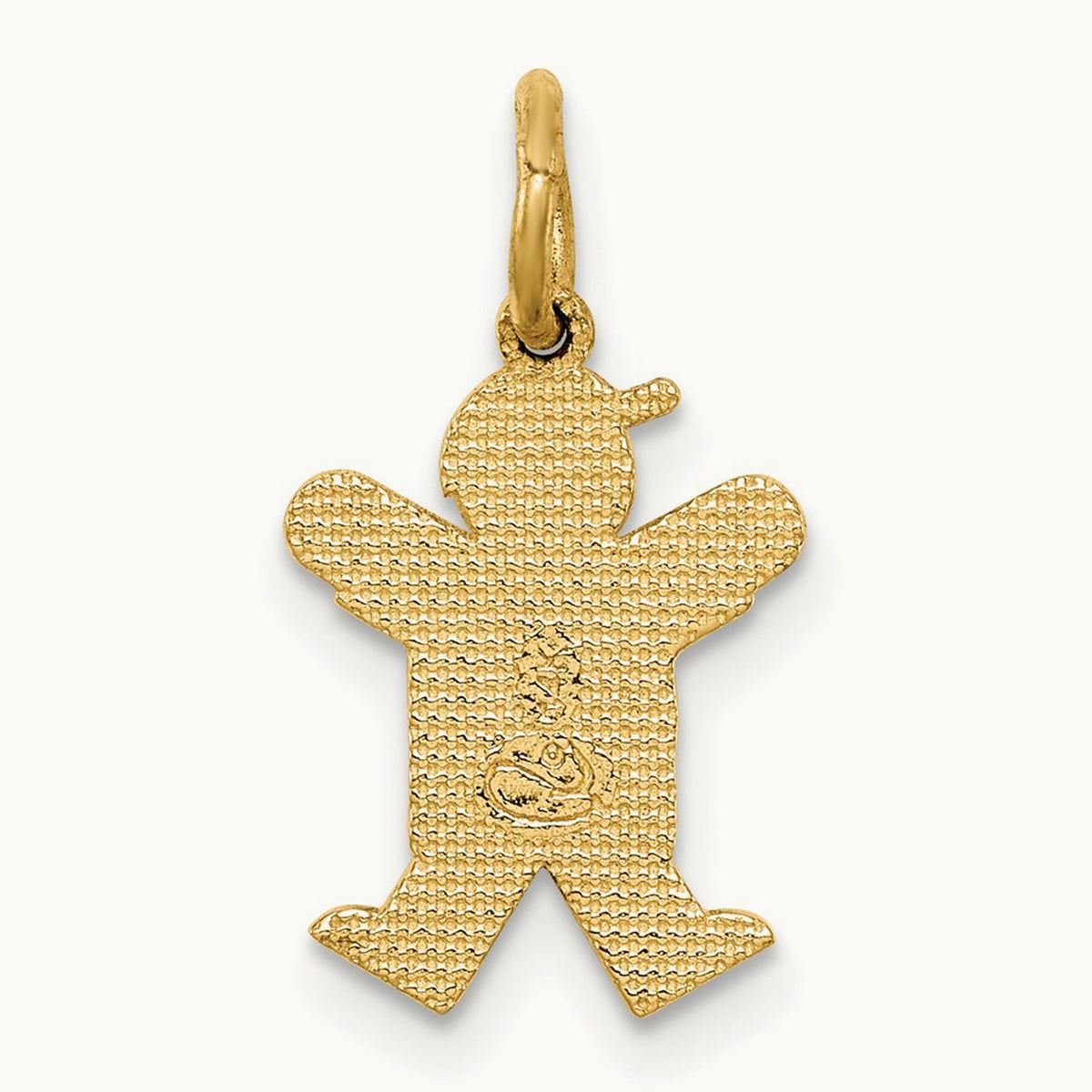 Mini Boy Joy Charm — 14K Yellow Gold