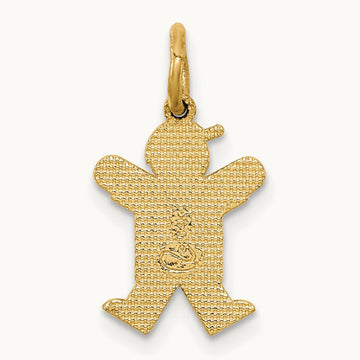 Mini Boy Joy Charm — 14K Yellow Gold