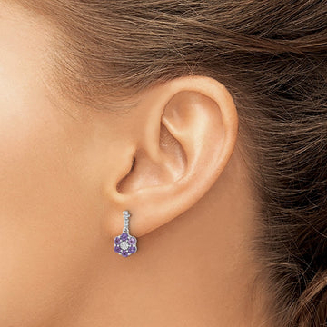 Amethyst and Diamond Earrings — photo set
