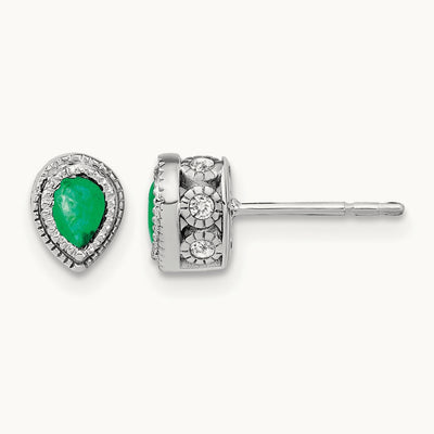 Emerald and Diamond Earrings — photo set