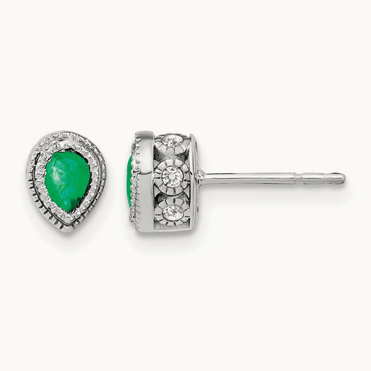 Emerald and Diamond Earrings — photo set