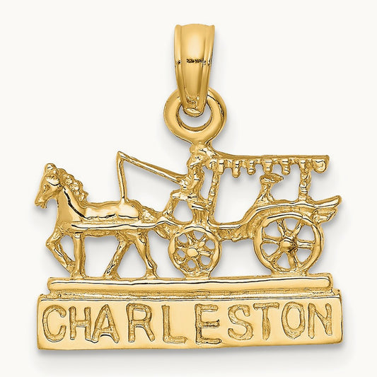 CHARLESTON Horse and Cart Charm — photo set