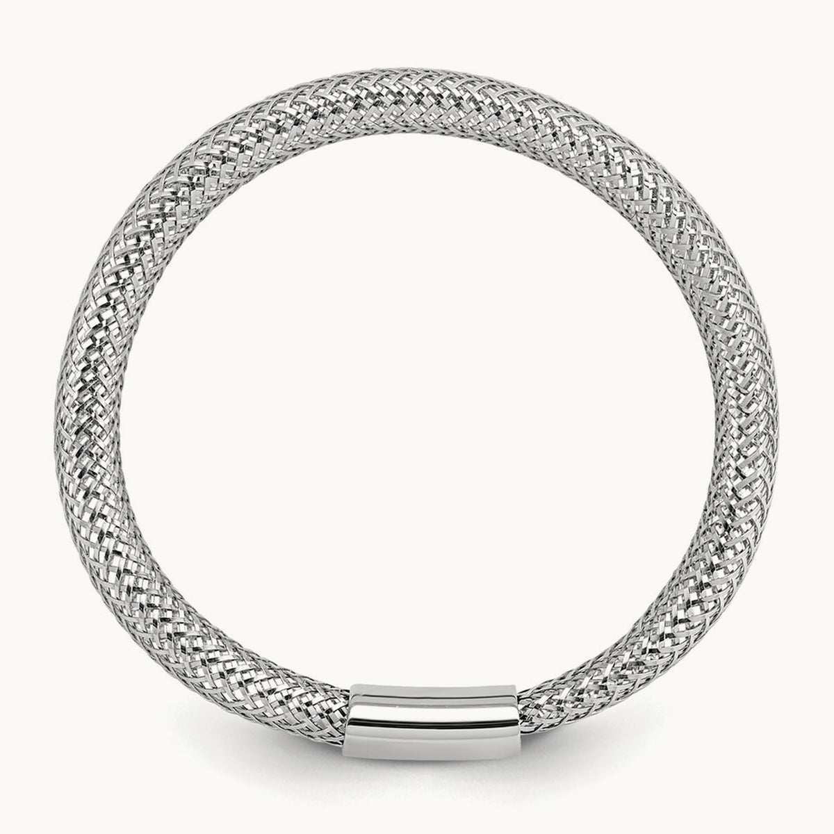 Mesh Stretch Ring — 14K Two-Tone Gold