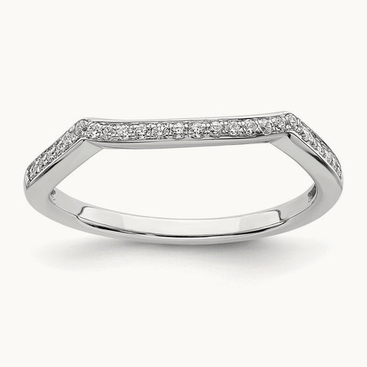 Contoured Diamond Band — photo set